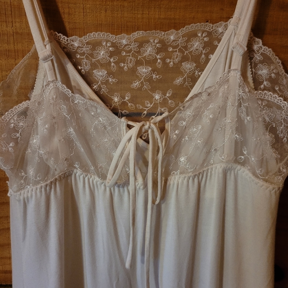 Soft Surroundings* Lacy Chemise Nightgown* White* Sz M - Picture 3 of 6